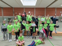 Schulmannschaften beim Kreisvölkerballturnier